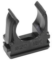 Держатель с защёлкой CF20  черный | CTA10D-CF20-K02-100 | IEK